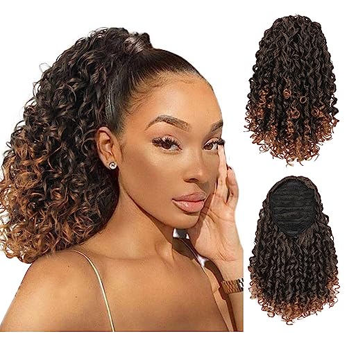 New 18 Inch Curly Human Hair Drawstring Ponytail for Effortless Styling