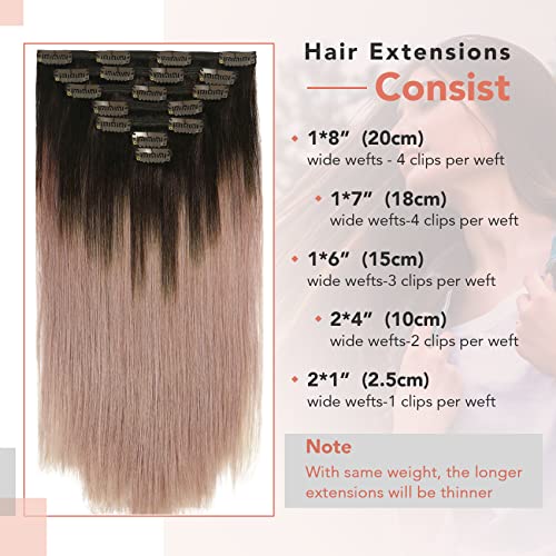 Rose Gold Human Hair Extensions - Image 2