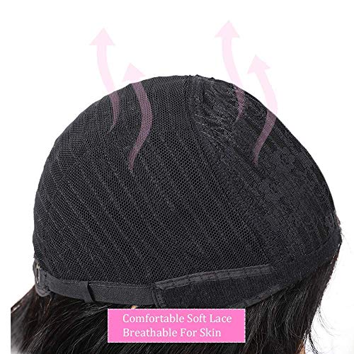 22 Inch Black and White Human Hair Wig for Women Natural Look - Image 4