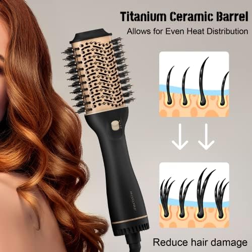 2-in-1 Roller Brush Blow Dryer for Effortless Styling and Quick Drying - 1300W - Image 6