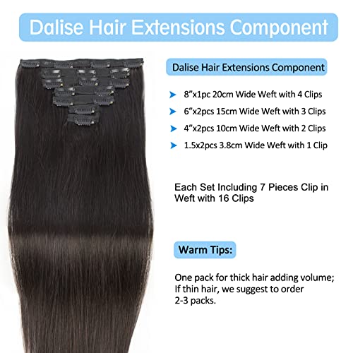 18 Inch 100% Remy Human Hair Clip-In Extensions for Instant Volume and Length - Image 2