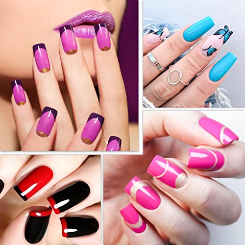 Durable Extended Acrylic Nails Kit 24 Pieces for Stylish, Long-Lasting Manicures - Image 6