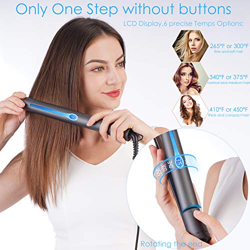 Argan Oil Infused Ceramic Hair Straightener 1 Inch Plates - Image 5