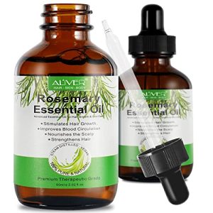 Rosemary Oil Hair Growth Serum for Thicker Healthier Hair - 2 oz Bottle
