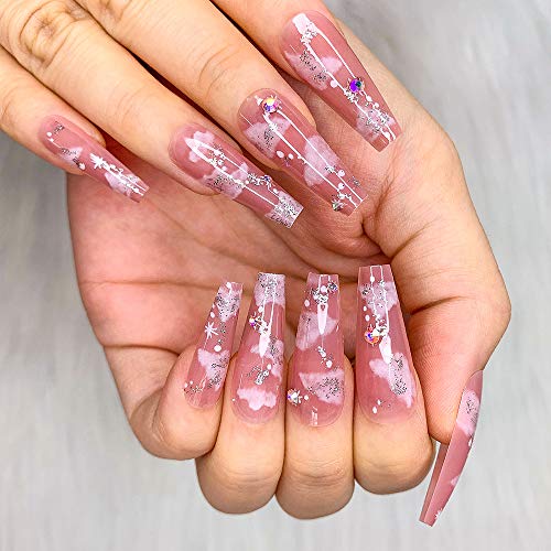 Pink Acrylic Coffin Nails - Image 3