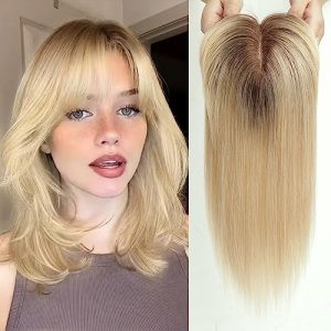10 Inch Premium Human Hair Crown Topper for Natural, Realistic Volume
