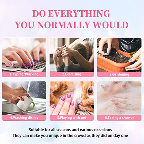24 Piece Baby Boy Acrylic Nails Set, Kids Easy Apply & Remove - Image 5