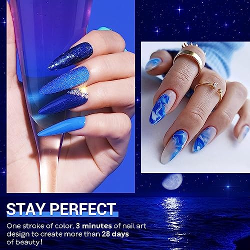 **Vibrant Blue Gel Nail Polish Collection - 10ml Bottles for Gorgeous Nail Art** - Image 6