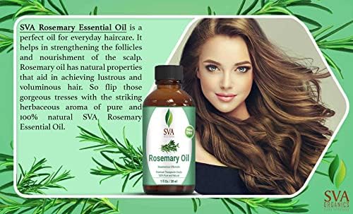 Nourishing Rosemary Hair Spray with Essential Oil, 8 oz, Refreshes Your Hair - Image 3