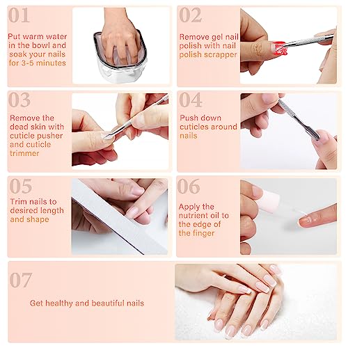 Professional Acrylic Nail Removal Kit with Acetone for Gentle Home Use - Image 6