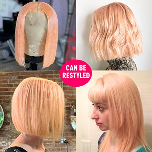 Rose Gold Human Hair Wig ? 100% Remy Quality - Image 6