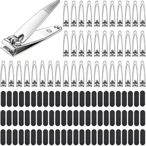 Bulk Pack Stainless Steel Finger Nail Clippers - Pack of 50