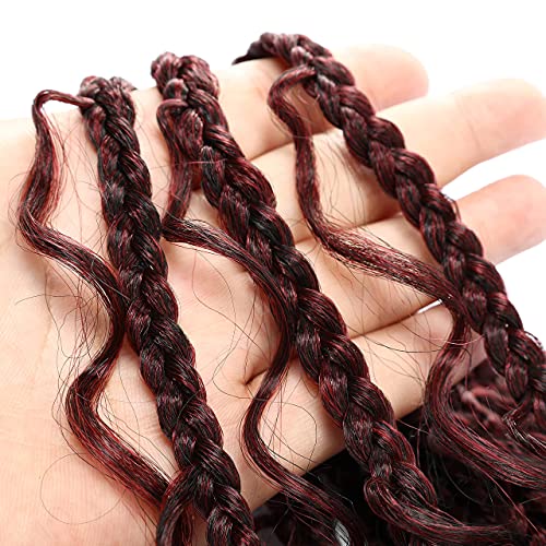 24 Inch 100% Human Hair Pre-looped Box Braids Extensions Natural Texture - Image 8