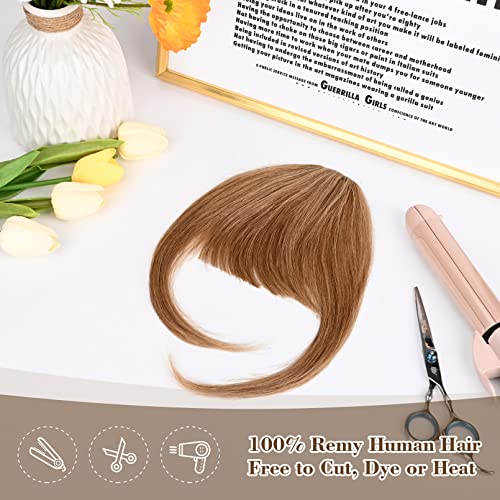 14 Inch 100% Remy Human Hair Clip-In Bangs for Effortless Style - Image 4
