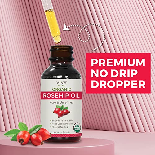 Nourishing Rosehip Oil Hair Serum for Healthy Shine, 2 oz, All Hair Types - Image 3