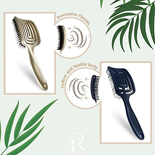 Dual Bristle Hair Brush: Boar & Nylon - Image 6