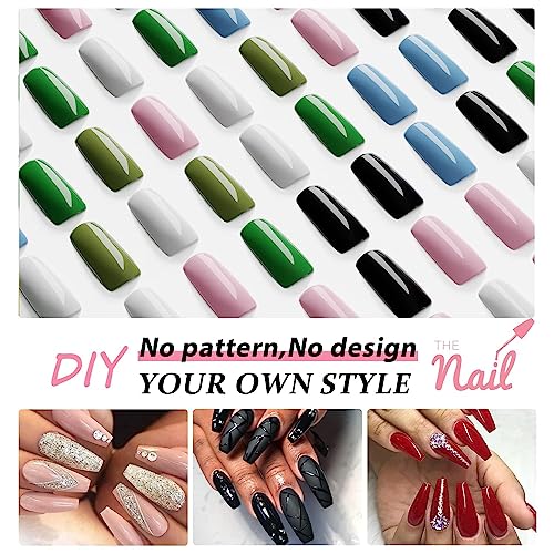 Chic Medium Length Acrylic Nails - Easy Application for a Stylish Look - Image 4