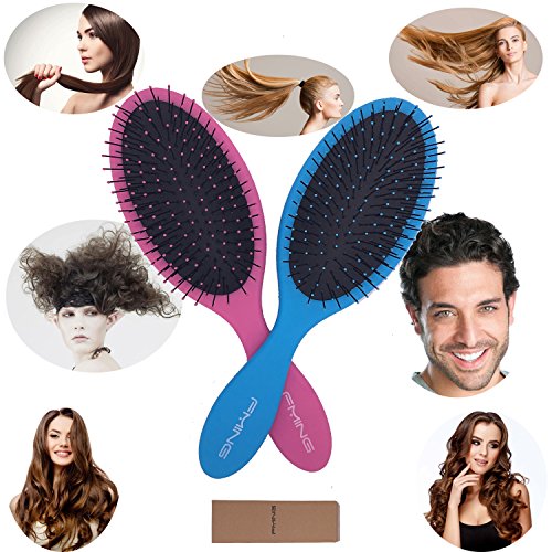 Tangles Hair Brush 2 Pack for Easy Detangling and Styling Lightweight - Image 7