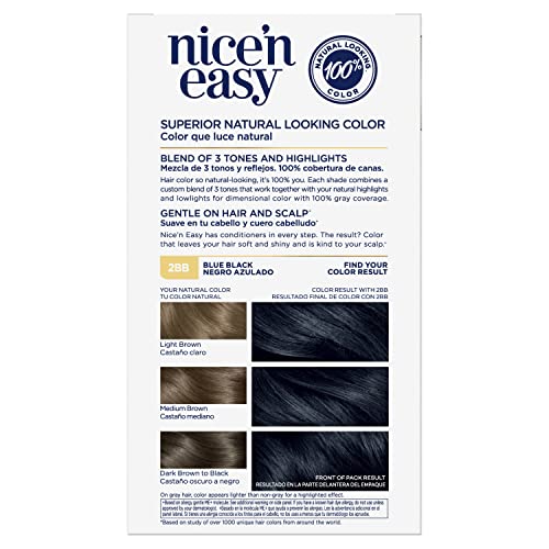 Naturals Blue Black Hair Dye with Argan Oil 4 oz Vibrant Color - Image 2