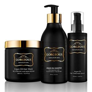 Nourishing Argan Oil Hair Treatment Set Dry Hair Revitalization 8 oz Bottle