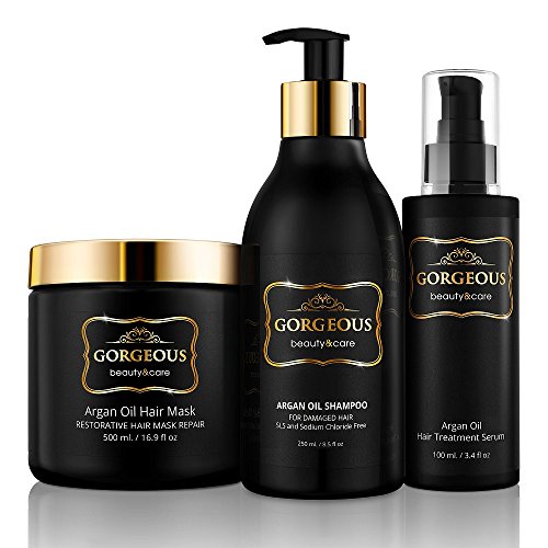 Nourishing Argan Oil Hair Treatment Set Dry Hair Revitalization 8 oz Bottle