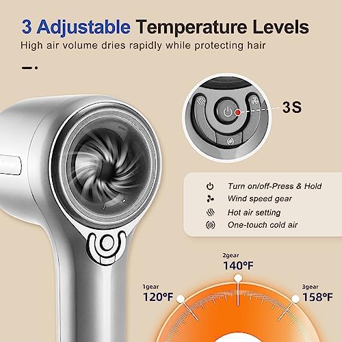 Bio Ionic 10x Fast Styling Blow Dryer Lightweight High Performance - Image 5