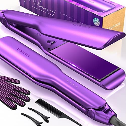 Professional Flat Iron and Blow Dryer Combo Set, Adjustable Heat Settings, For All Hair Types