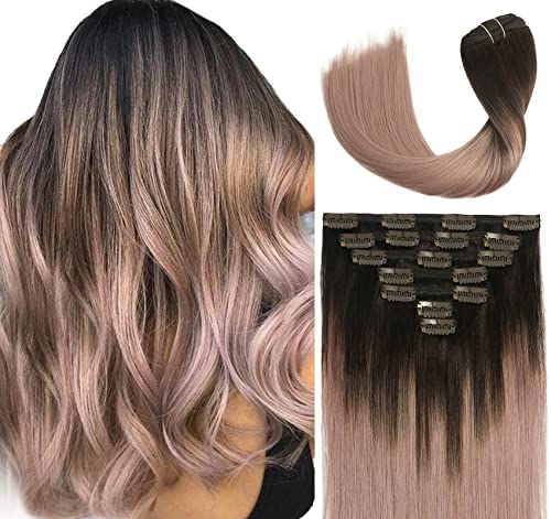 Rose Gold Human Hair Extensions