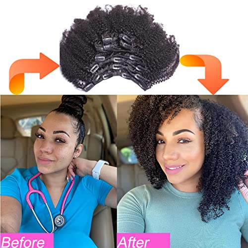 ?Kinky Afro Human Hair Clip Ins? - Image 6