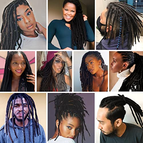 24 Inch Blonde Human Hair Dreadlock Extensions Soft Texture for Natural Look - Image 6