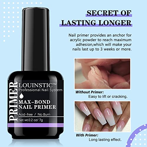 Beginner Acrylic Nail Kit First Experience Set with Easy Application Guide - Image 6