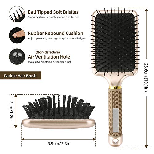 T3 Professional 3-Piece Hair Brush Set for All Hair Types, Ergonomic Comfort Grip - Image 3