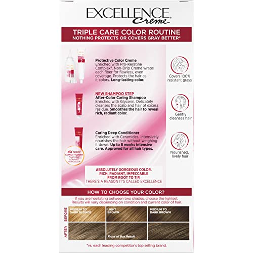 Light Cappuccino Brown Argan Oil Hair Color 4.0 fl oz for Rich Shine and Nourishment - Image 7