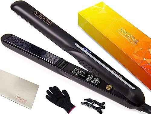Professional Argan Oil Hair Straightener 1.25 Inch Plates for Smooth Silky Hair
