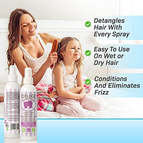 Lavender Mint Tea Tree Leave-In Conditioner Spray 8 oz for Hydrated Smooth Hair - Image 5