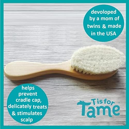 Gentle Soft Bristle Baby Hair Brush for Comfortable Grooming - USA Made - Image 3