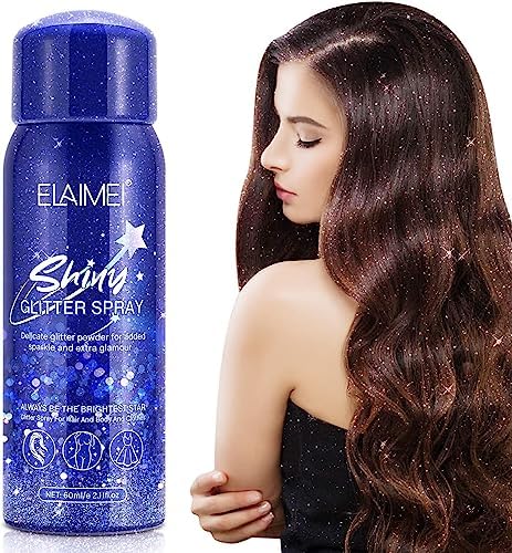 Sparkling Silver Glitter Hair Spray 9051, 8 oz, For All Hair Types - Image 7