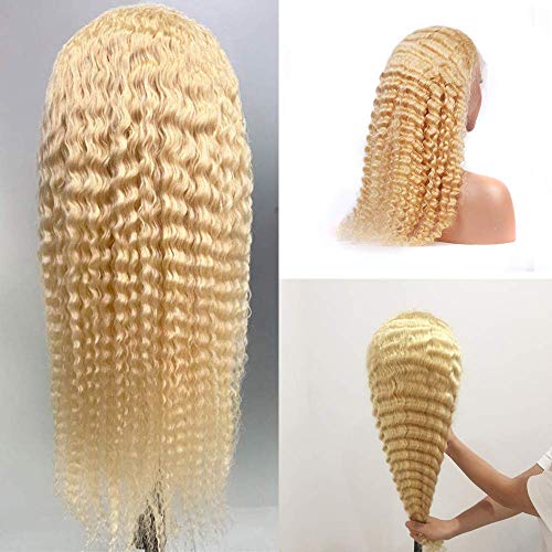 613 Blonde Human Hair Lace Front Wig, Natural Look, Adjustable Cap Size - Image 2