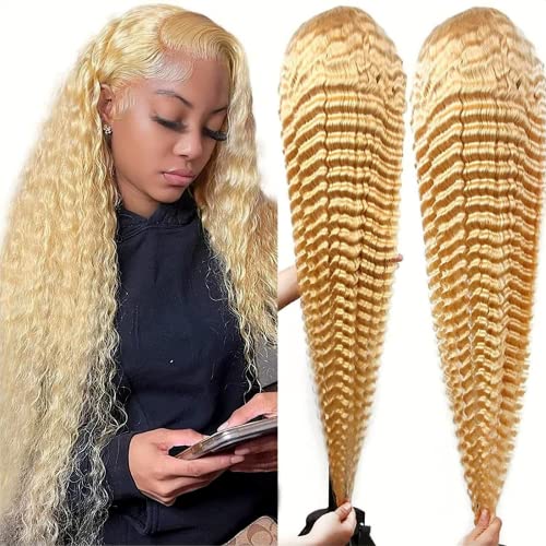 613 Blonde 13x4 Lace Front Human Hair Wig Women 150% Density Natural