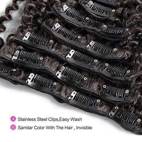 18 Inch Curled Human Hair Extensions for Natural Look, Volume, and Easy Styling - Image 5