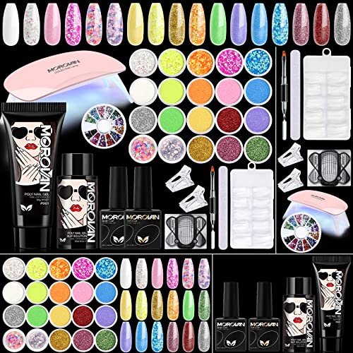 Beginner Acrylic and Gel Nail Kit Starter Set with Essential Tools and Accessories