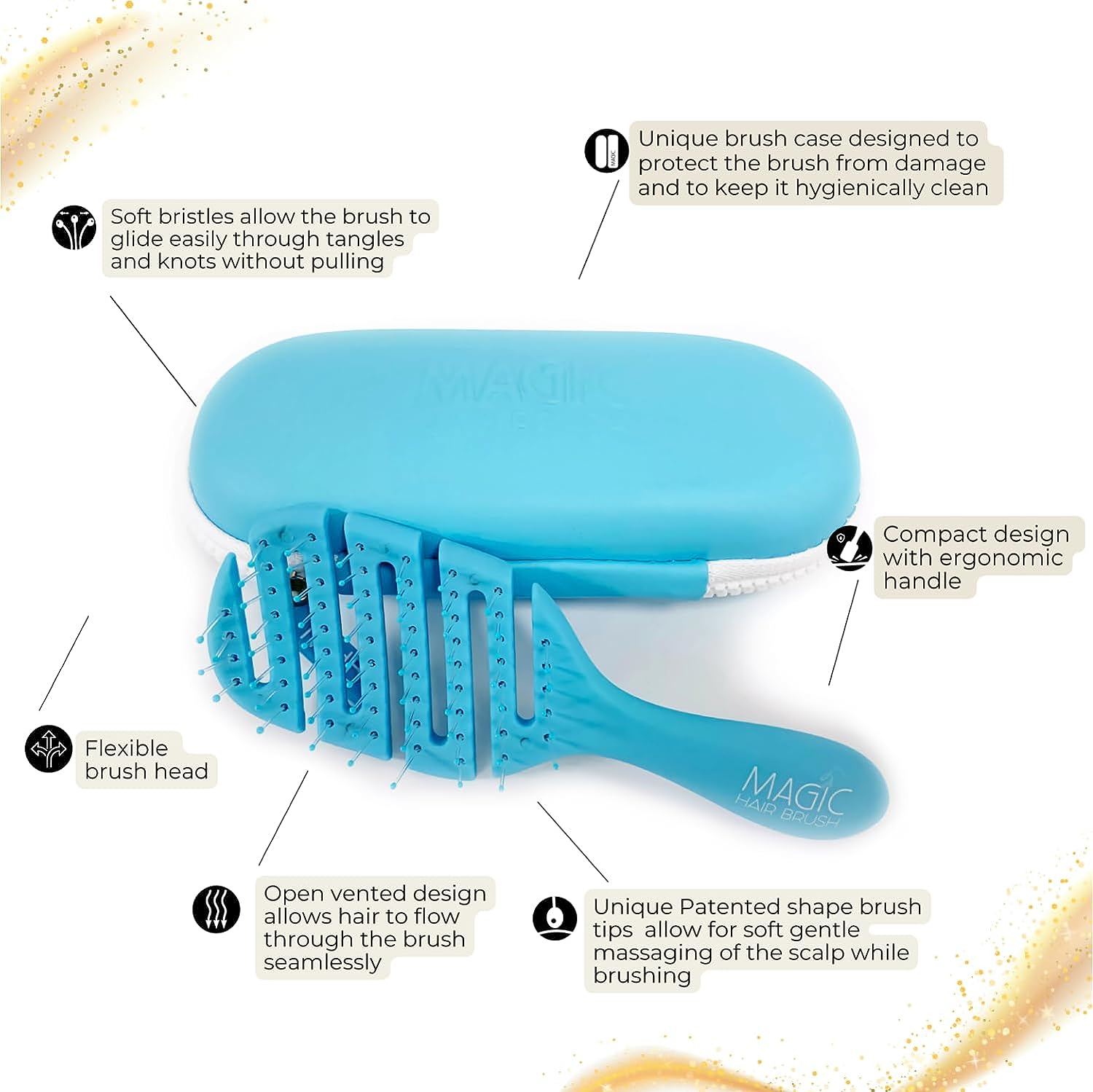 Argan Magic Hair Brush: Tangle-free hair with argan oil benefits. - Image 2