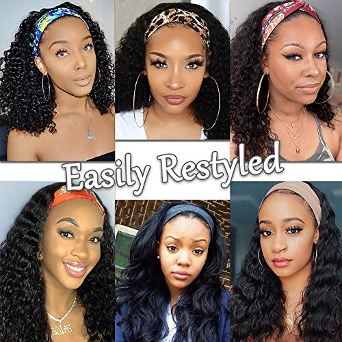 Bobbi Boss 100% Human Hair Headband Wig, 14 Inch, Effortless Style - Image 8