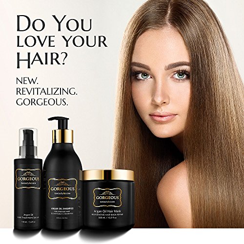 Nourishing Argan Oil Hair Treatment Set Dry Hair Revitalization 8 oz Bottle - Image 3