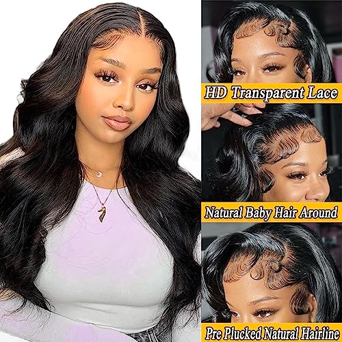 13x4 Lace Front Body Wave Human Hair Wig Natural Comfortable Fit - Image 3