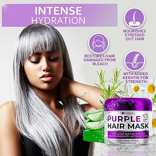 Purple Hair Mask 8 oz for Color-Treated Hair - Image 4
