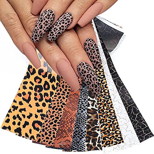 Animal Print Acrylic Nails Set for Stylish Manicure - 24 Pieces, Easy Application
