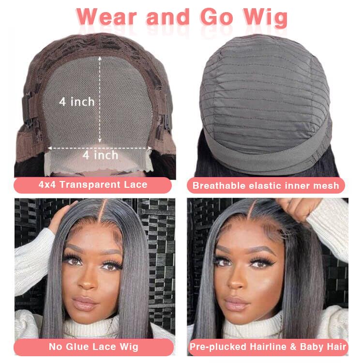 Hairspray 14 Inch Black Human Hair Wig Natural Look Comfortable Everyday Wear - Image 7