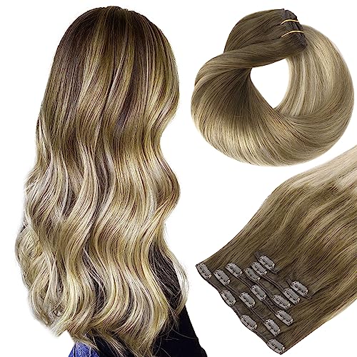 Premium Human Hair Extensions 20 Inch Natural Brown Top Quality Brands