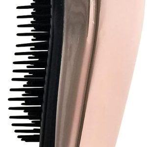 Rose Gold Soft Bristle Detangling Hair Brush for Gentle Styling